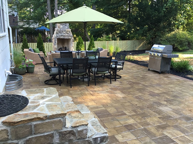 Glenwood Home Backyard Patio Installation